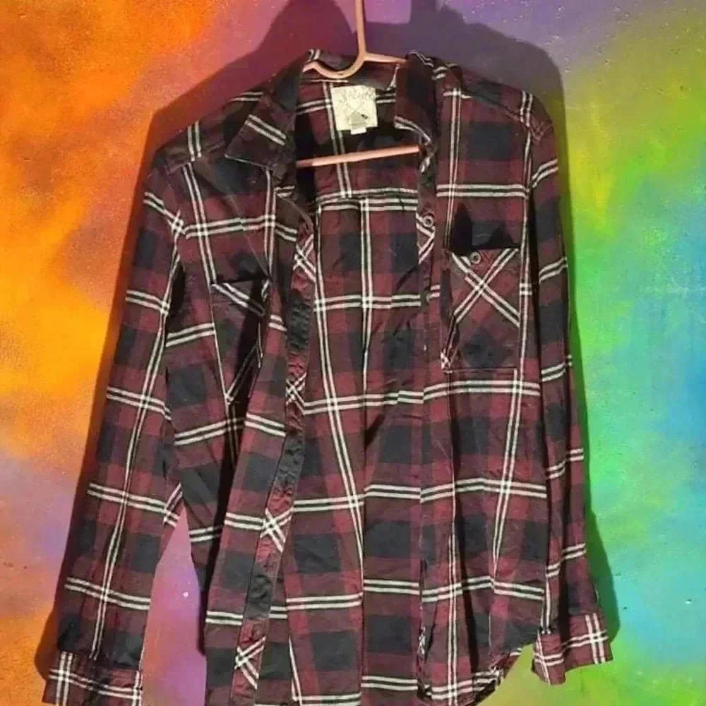 🤑 5 for $25 
LA Hearts Women's Plaid Flannel Shirt - Size L